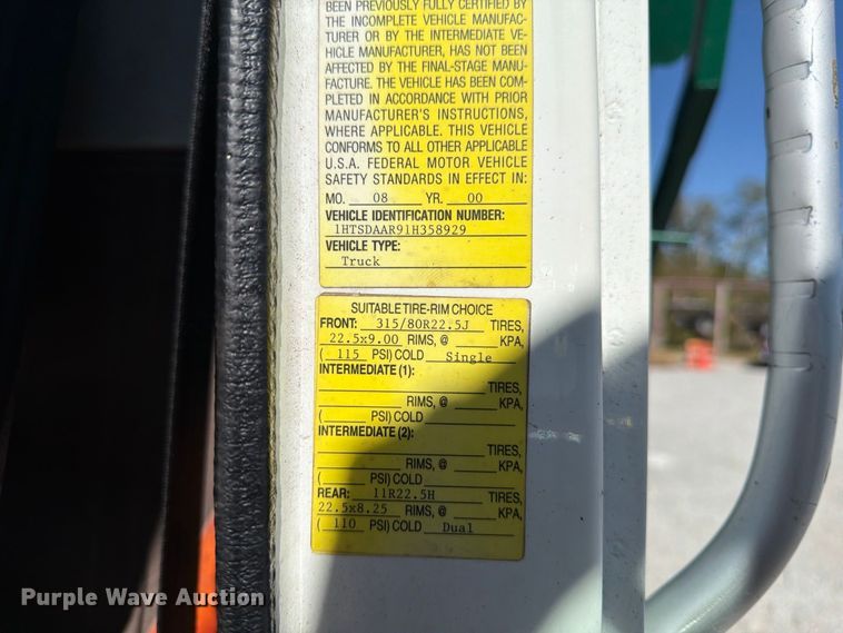 image for item FK2175 2001 International 4900 dump truck