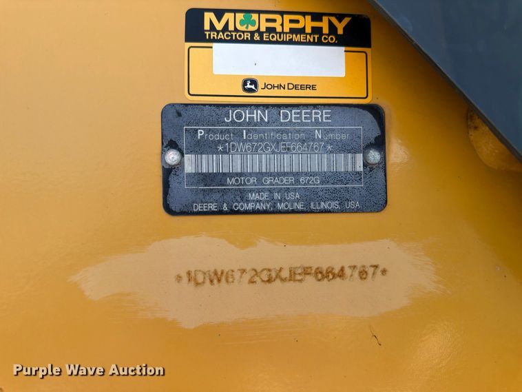 2015 John Deere 672G
