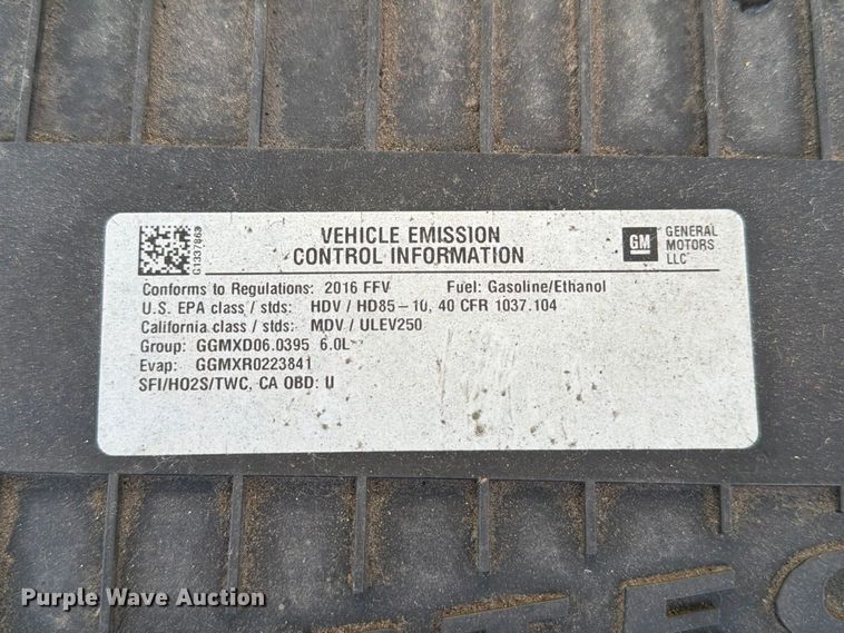 image for item FK2181 2016 Chevrolet Express 2500 van