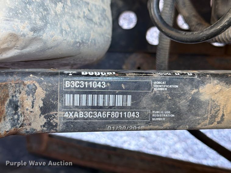 image for item FK2195 2015 Bobcat 3650 utility vehicle