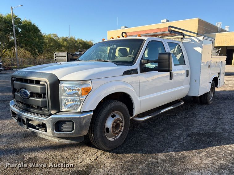 image for item FK3873 2012 Ford F350  Super Duty XL Ext. Cab utility bed pickup truck