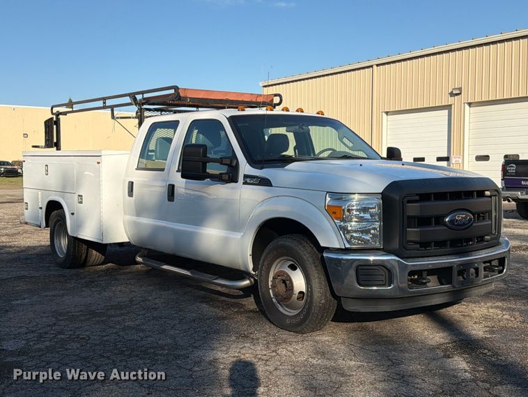 image for item FK3873 2012 Ford F350  Super Duty XL Ext. Cab utility bed pickup truck