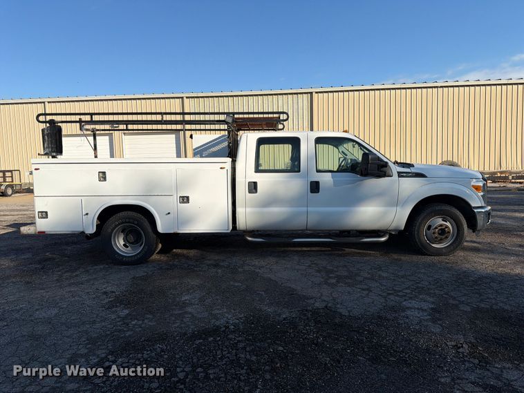 image for item FK3873 2012 Ford F350  Super Duty XL Ext. Cab utility bed pickup truck