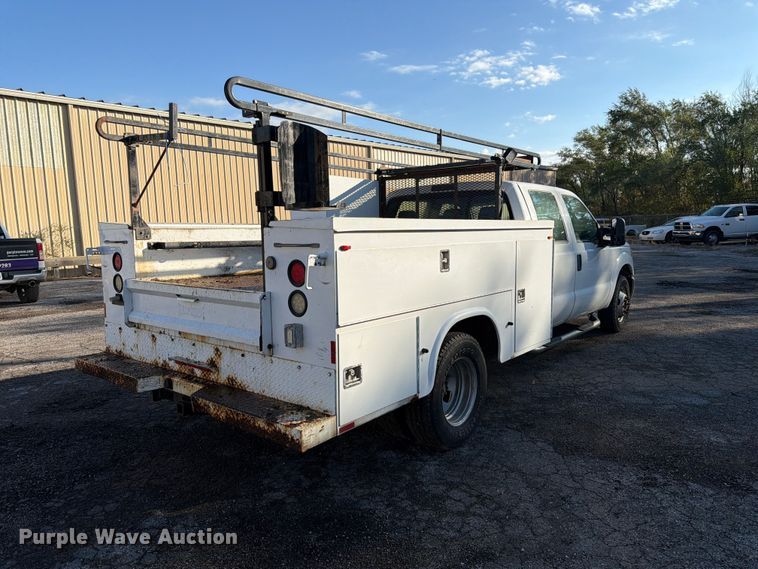 image for item FK3873 2012 Ford F350  Super Duty XL Ext. Cab utility bed pickup truck