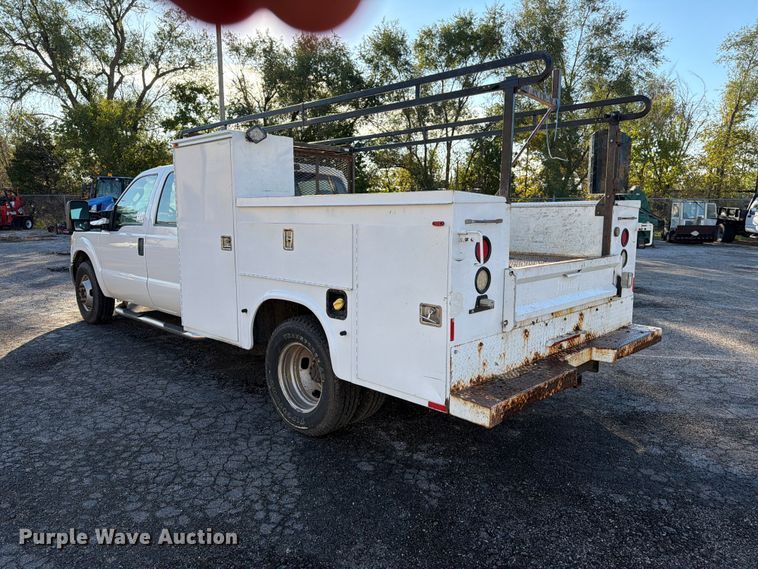 image for item FK3873 2012 Ford F350  Super Duty XL Ext. Cab utility bed pickup truck