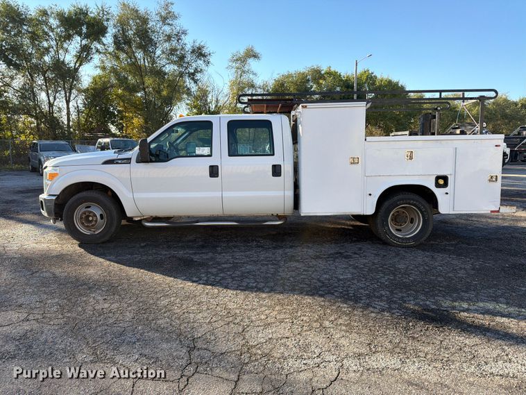 image for item FK3873 2012 Ford F350  Super Duty XL Ext. Cab utility bed pickup truck