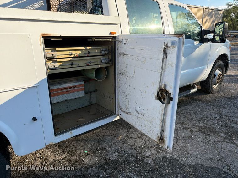 image for item FK3873 2012 Ford F350  Super Duty XL Ext. Cab utility bed pickup truck
