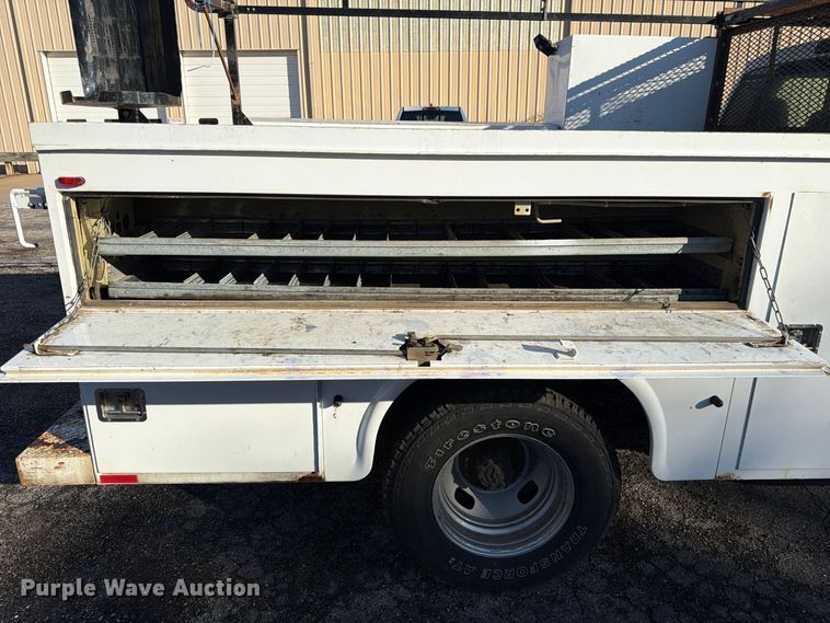 image for item FK3873 2012 Ford F350  Super Duty XL Ext. Cab utility bed pickup truck