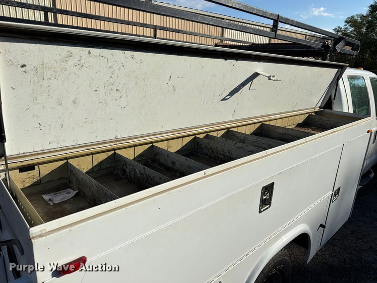 image for item FK3873 2012 Ford F350  Super Duty XL Ext. Cab utility bed pickup truck