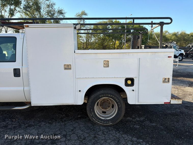 image for item FK3873 2012 Ford F350  Super Duty XL Ext. Cab utility bed pickup truck