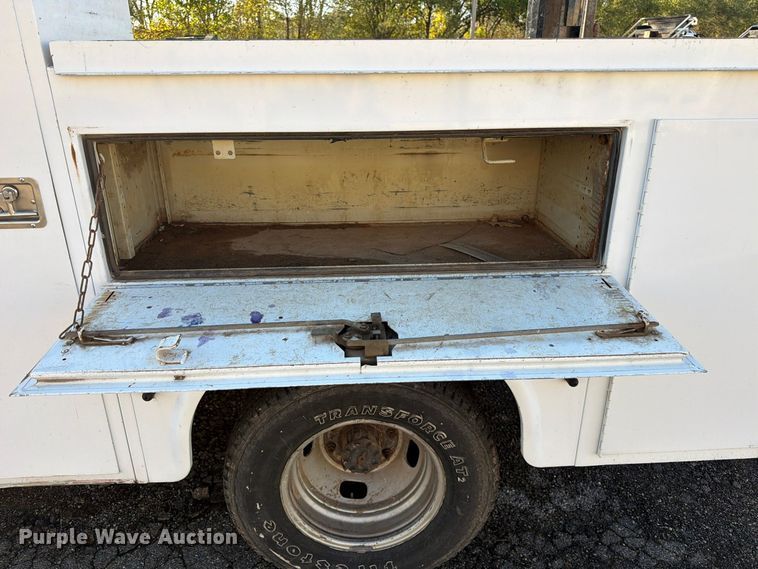 image for item FK3873 2012 Ford F350  Super Duty XL Ext. Cab utility bed pickup truck