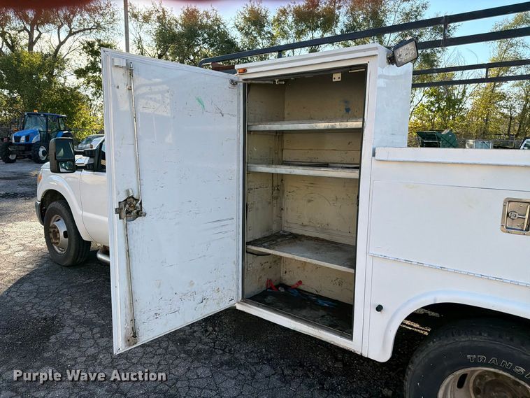 image for item FK3873 2012 Ford F350  Super Duty XL Ext. Cab utility bed pickup truck