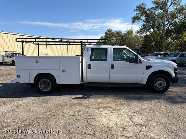 image for item FK3874 2008 Ford F350 Super Duty XL Ext. Cab utility bed pickup truck