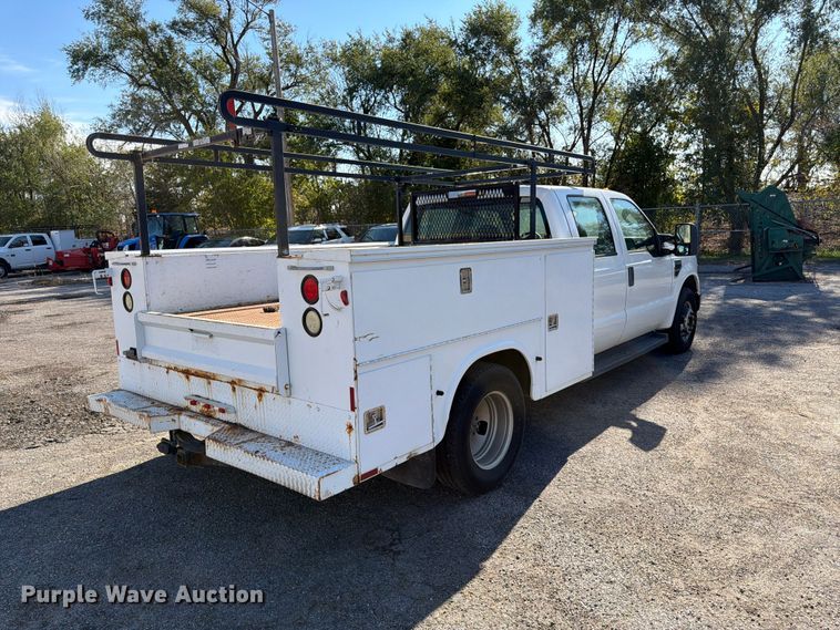 image for item FK3874 2008 Ford F350 Super Duty XL Ext. Cab utility bed pickup truck
