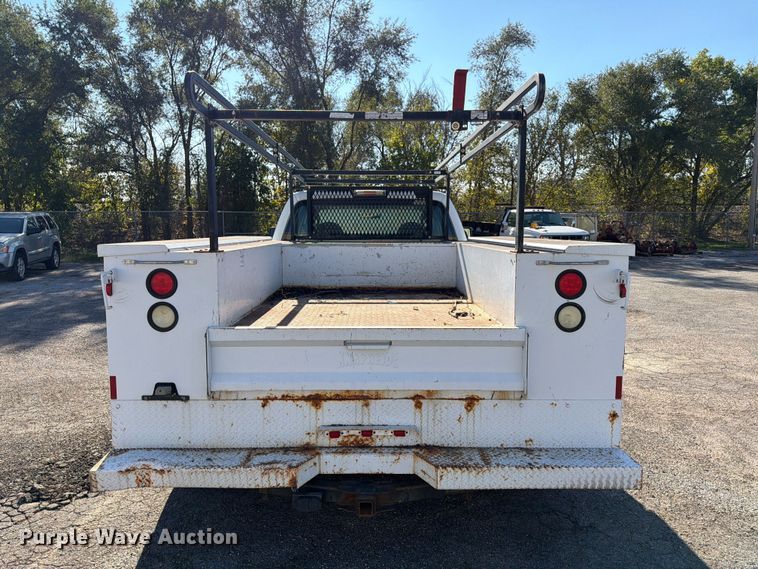 image for item FK3874 2008 Ford F350 Super Duty XL Ext. Cab utility bed pickup truck