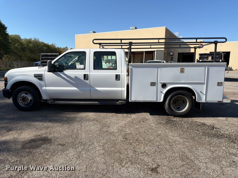 image for item FK3874 2008 Ford F350 Super Duty XL Ext. Cab utility bed pickup truck