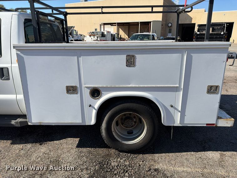 image for item FK3874 2008 Ford F350 Super Duty XL Ext. Cab utility bed pickup truck