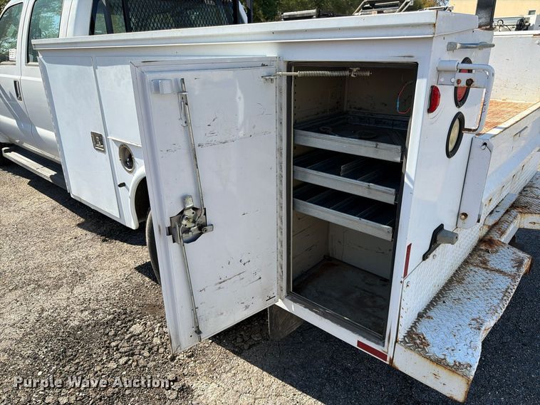 image for item FK3874 2008 Ford F350 Super Duty XL Ext. Cab utility bed pickup truck