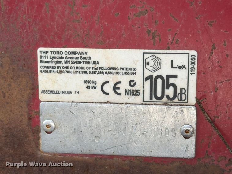 image for item FK3879 2010 Toro 4000-D lawn mower