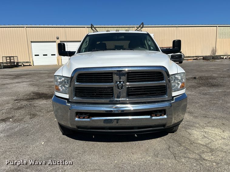 image for item FK3881 2011 Dodge 3500HD Crew Cab utility bed pickup truck