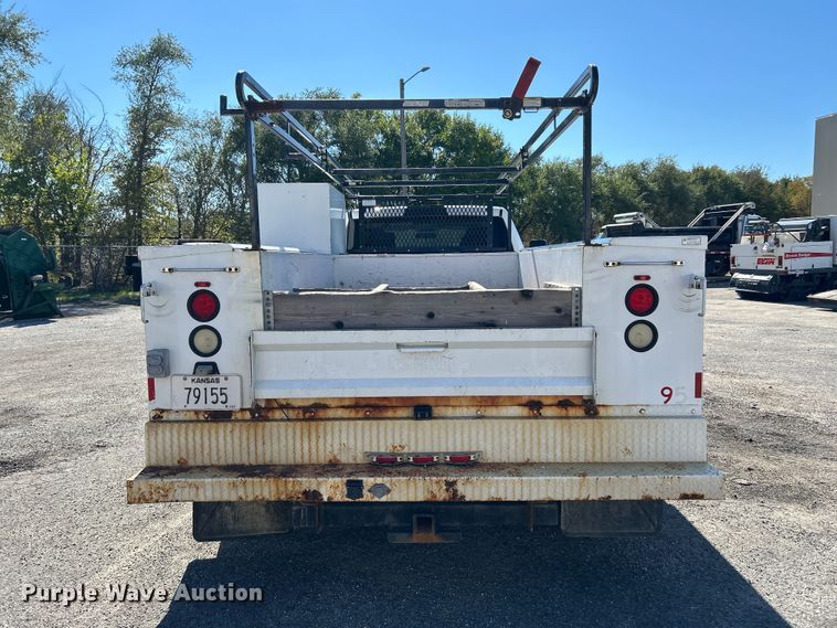 image for item FK3881 2011 Dodge 3500HD Crew Cab utility bed pickup truck