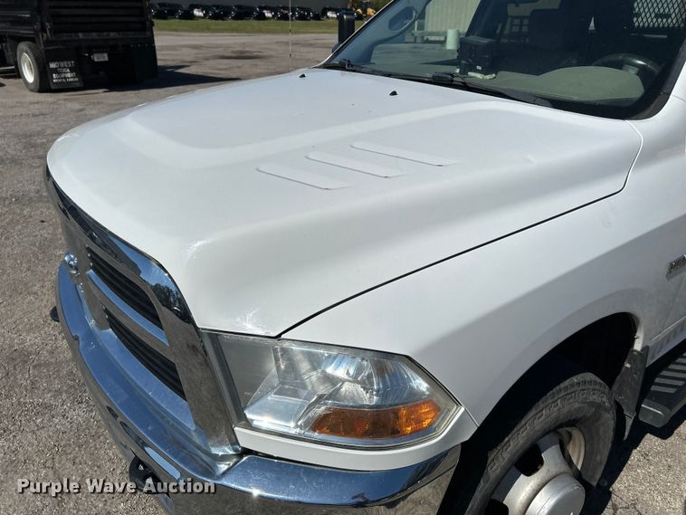 image for item FK3881 2011 Dodge 3500HD Crew Cab utility bed pickup truck