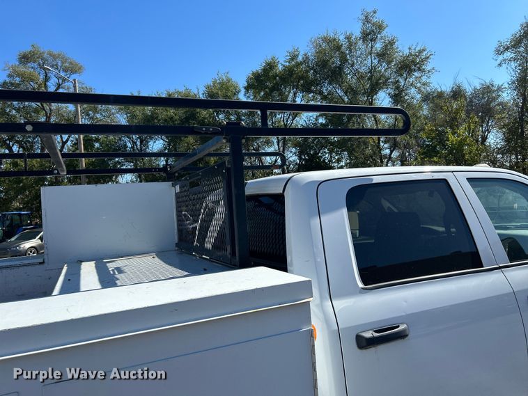 image for item FK3881 2011 Dodge 3500HD Crew Cab utility bed pickup truck