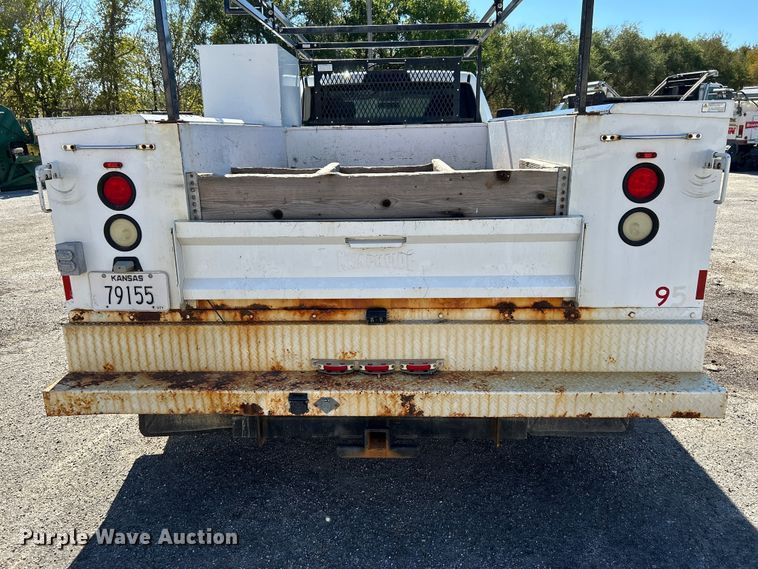image for item FK3881 2011 Dodge 3500HD Crew Cab utility bed pickup truck