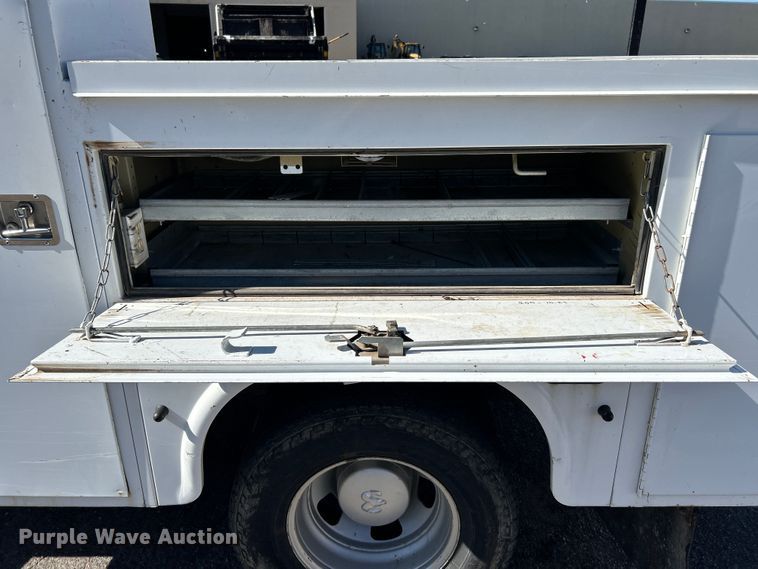 image for item FK3881 2011 Dodge 3500HD Crew Cab utility bed pickup truck
