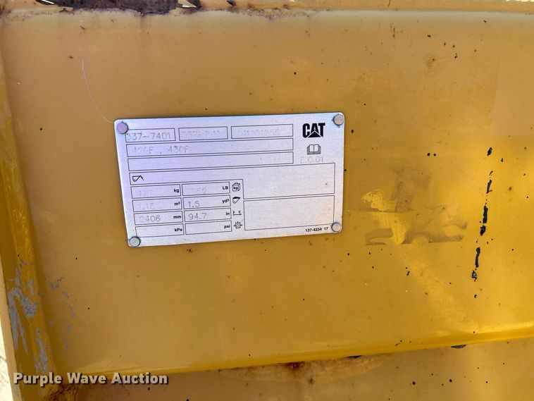 image for item FK3890 2015 Caterpillar 420F backhoe