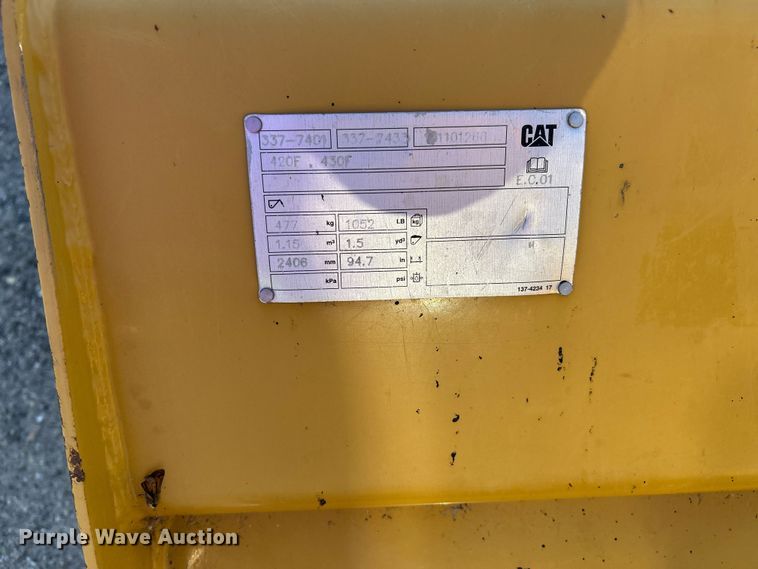 image for item FK3891 2015 Caterpillar 420F backhoe