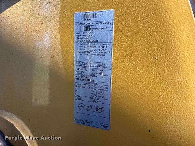 image for item FK3891 2015 Caterpillar 420F backhoe