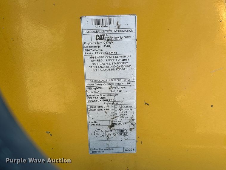 image for item FK3892 2015 Caterpillar 420F backhoe