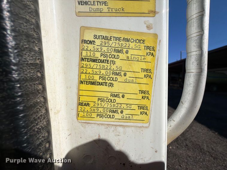 image for item FK5286 2001 International F4900 dump truck