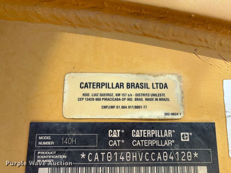 image for item FK5287 2007 Caterpillar 140H motor grader