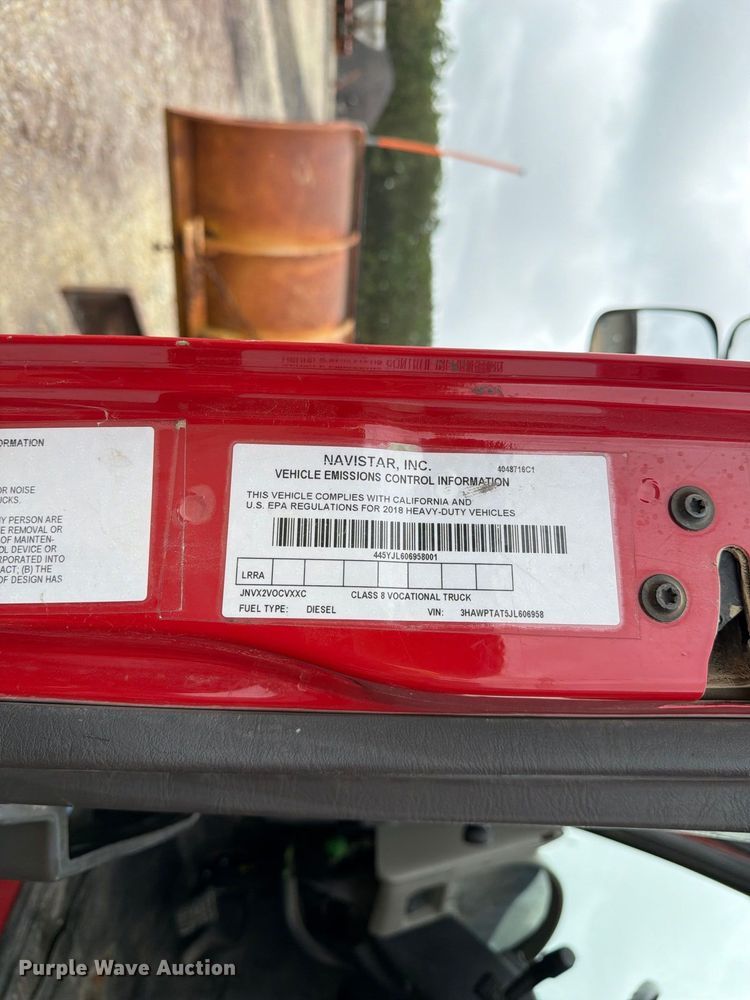 image for item FM6548 2018 International 7500 dump truck