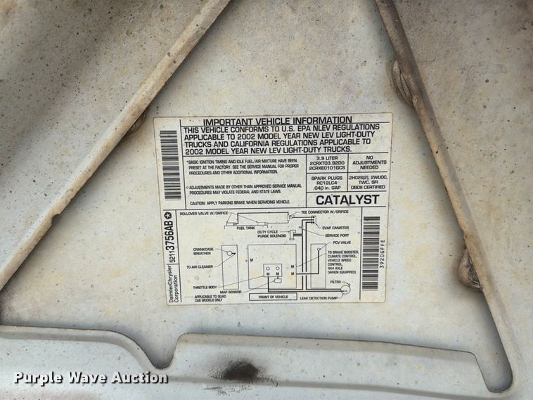 image for item FM6553 2002 Dodge Dakota pickup truck