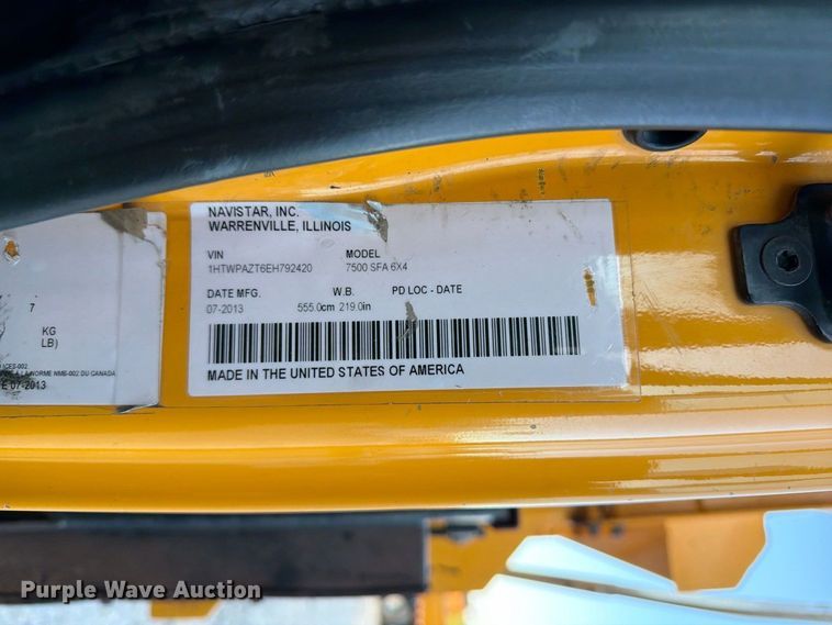 image for item FM6577 2014 International 7500 dump truck