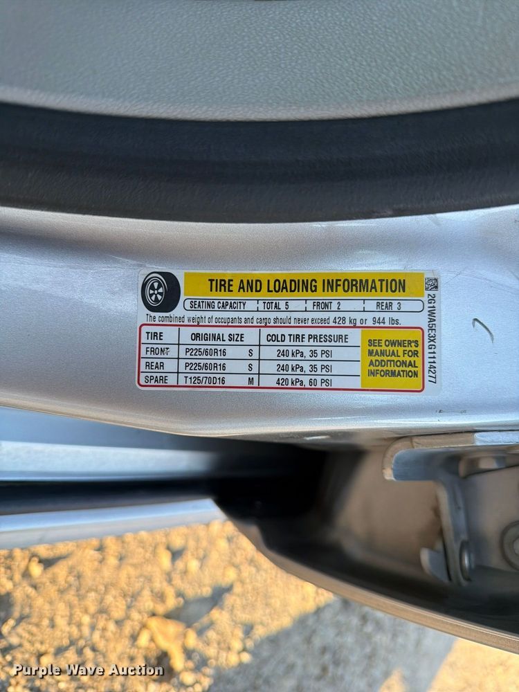 image for item FM6578 2016 Chevrolet Impala Limited 
