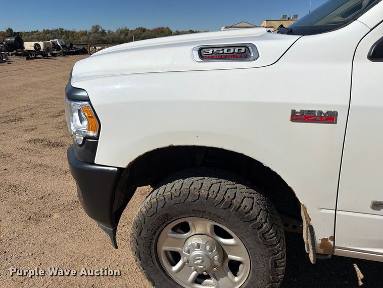 image for item FM7718 2020 RAM 3500 Crew Cab utility bed pickup truck