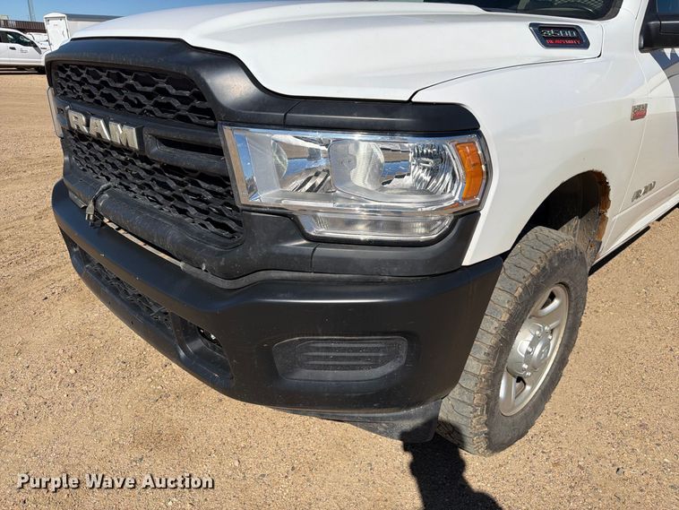 image for item FM7718 2020 RAM 3500 Crew Cab utility bed pickup truck