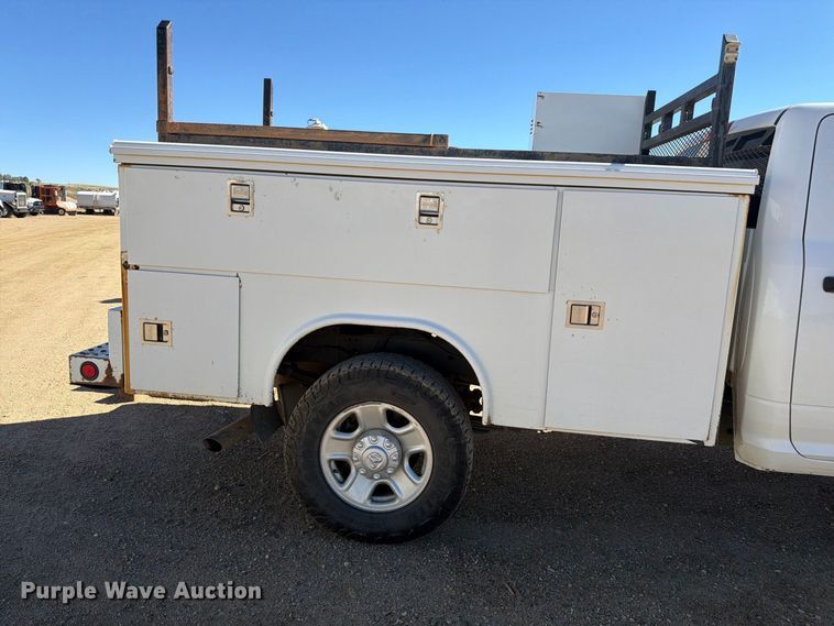 image for item FM7718 2020 RAM 3500 Crew Cab utility bed pickup truck