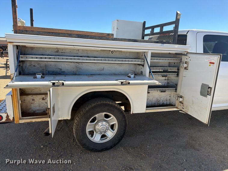 image for item FM7718 2020 RAM 3500 Crew Cab utility bed pickup truck