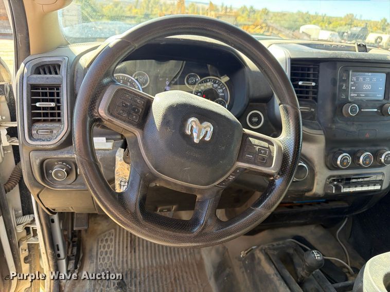 image for item FM7718 2020 RAM 3500 Crew Cab utility bed pickup truck