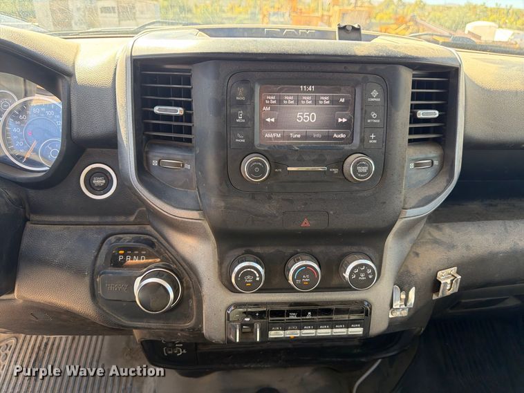 image for item FM7718 2020 RAM 3500 Crew Cab utility bed pickup truck
