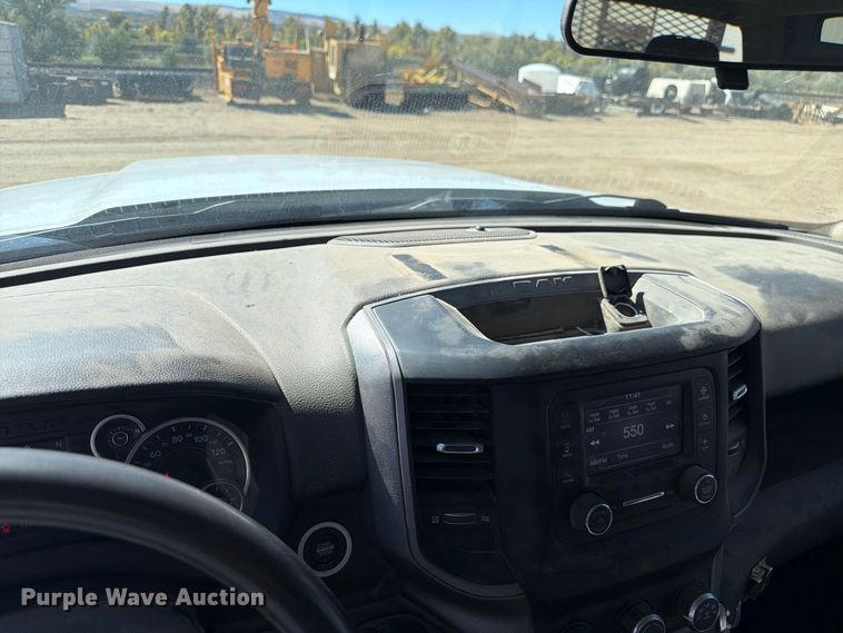 image for item FM7718 2020 RAM 3500 Crew Cab utility bed pickup truck