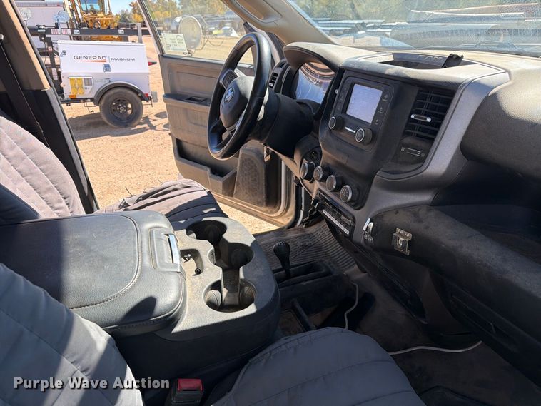 image for item FM7718 2020 RAM 3500 Crew Cab utility bed pickup truck