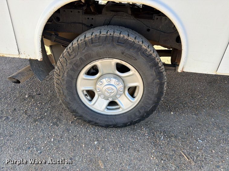image for item FM7718 2020 RAM 3500 Crew Cab utility bed pickup truck