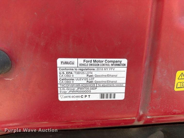 image for item FN5919 2018 Ford F150 Crew Cab pickup truck