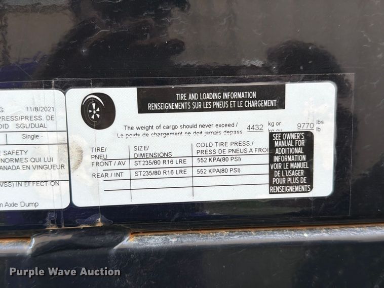 image for item FN5928 2022 Load Trail dump trailer